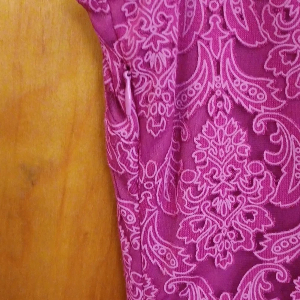 Festive Fuchsia Sleeveless Party Dress  Size M, NWT